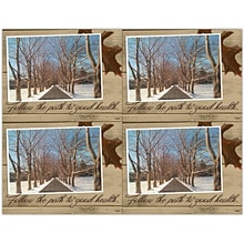 Photo Image Laser Postcards, Snowy Lane, 100/Pk