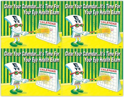 EyeGuy® Laser Postcards, Clear Your Calendar, 100/Pk