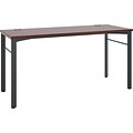 HON Manage Table Desk, 60W, Chestnut Laminate, Ash Finish (BSXMNG60WKSLC)