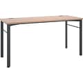 HON Manage Table Desk, 60W, Wheat Laminate, Ash Finish (BSXMNG60WKSLW)