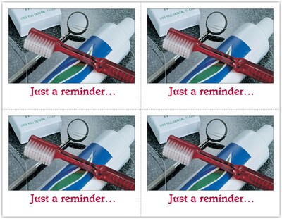 Graphic Image Postcards; for Laser Printer; Just A Reminder, 100/Pk