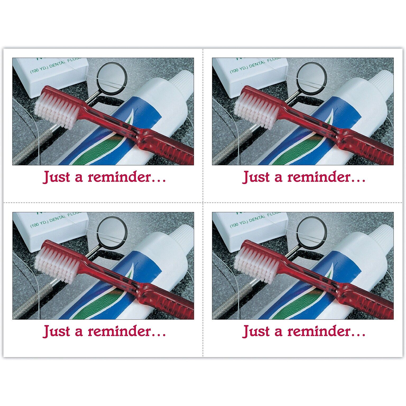 Graphic Image Postcards; for Laser Printer; Just A Reminder, 100/Pk