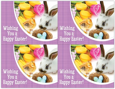 Photo Image Postcards; for Laser Printer; Holiday Series, Easter, 100/Pk