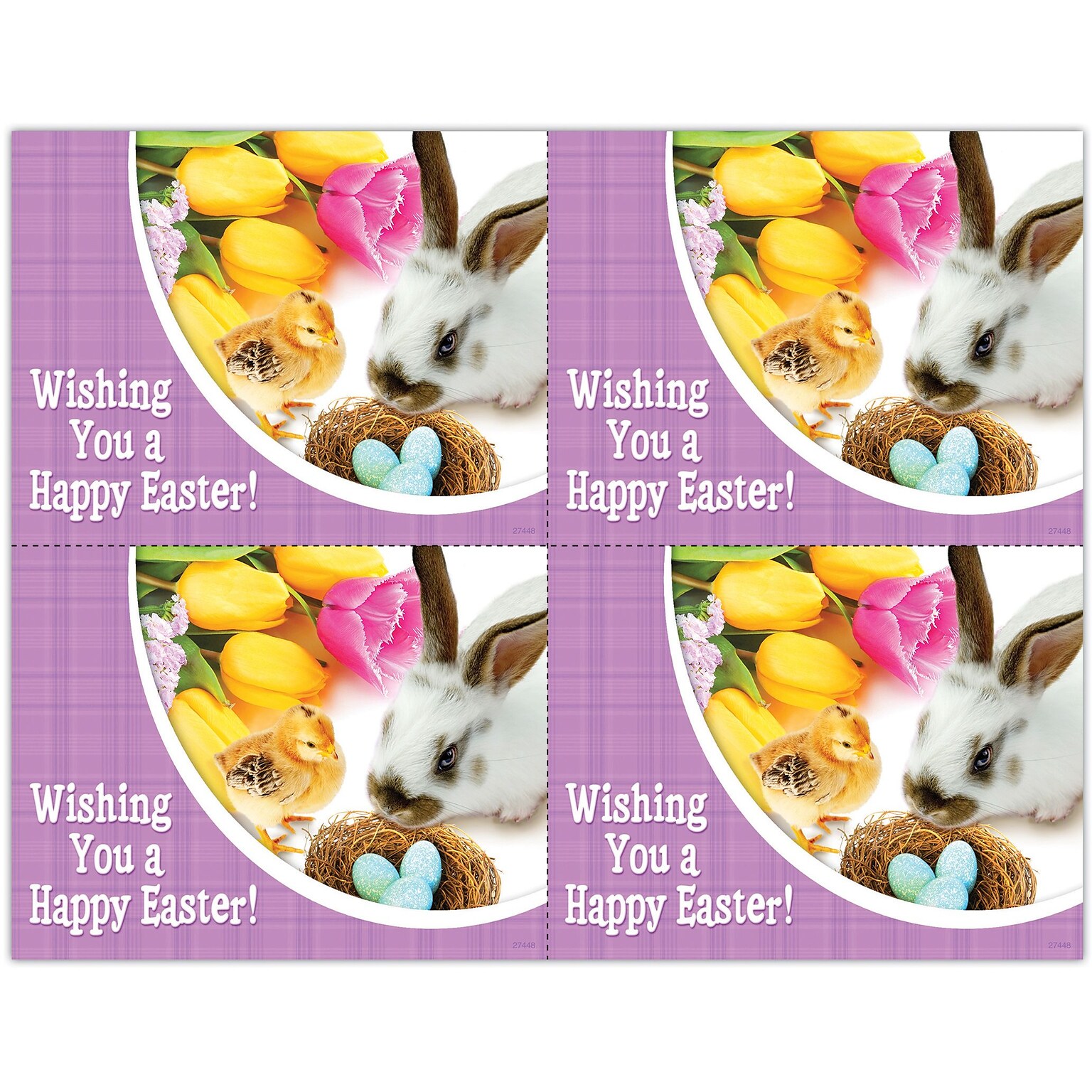 Photo Image Postcards; for Laser Printer; Holiday Series, Easter, 100/Pk