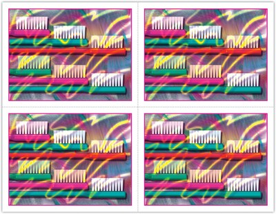 Graphic Image Postcards; for Laser Printer; Hightech Tbrsh, 100/Pk