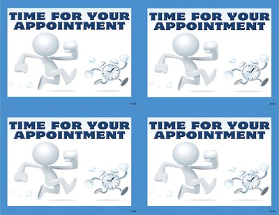 Graphic Image Postcards; for Laser Printer; Clay Guy, Time for Your Appointment, 100/Pk