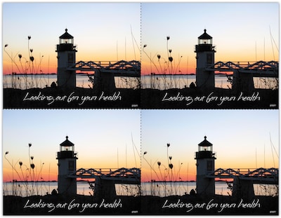 Photo Image Postcards; for Laser Printer; New England Lighthouse, 100/Pk