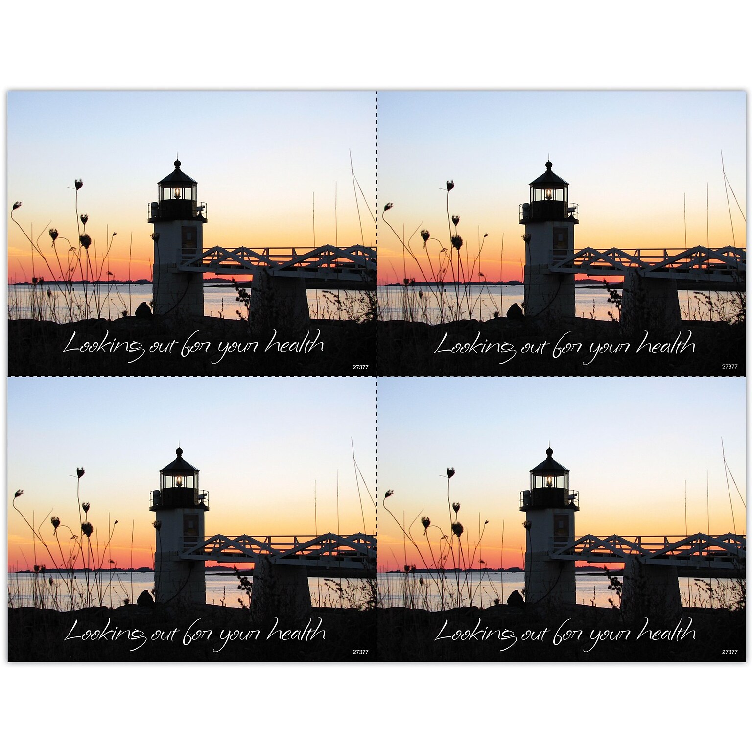 Photo Image Postcards; for Laser Printer; New England Lighthouse, 100/Pk