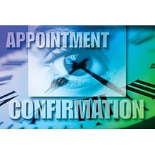 Photo Image Postcards; for Laser Printer; Eye-Time-Appointment Confirmation, 100/Pk