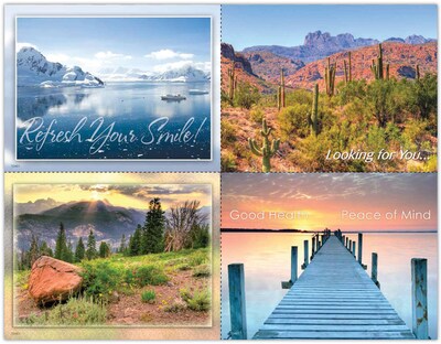 Scenic Assorted Postcards; for Laser Printer; Mountain and Desert, 100/Pk