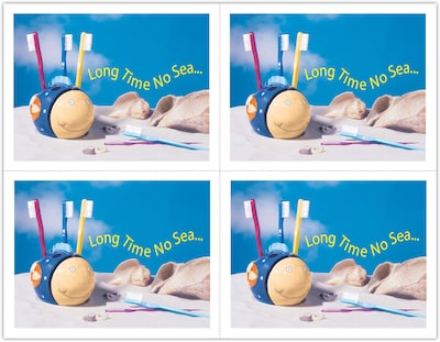 Graphic Image Postcards; for Laser Printer; Long Time No Sea, 100/Pk