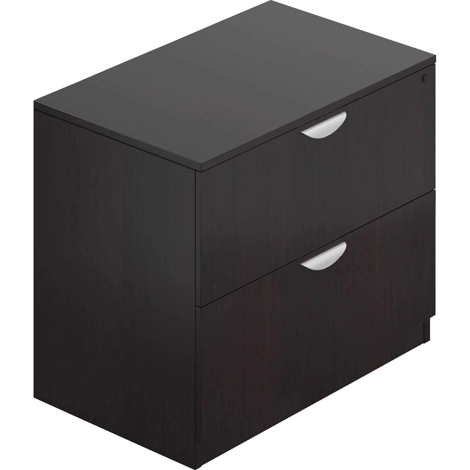 Global Superior 2-Drawer Lateral File Cabinet, Letter/Legal Size, Lockable, 29.5H x 36W x 22D, Espresso (TDSL3622LF-AEL)