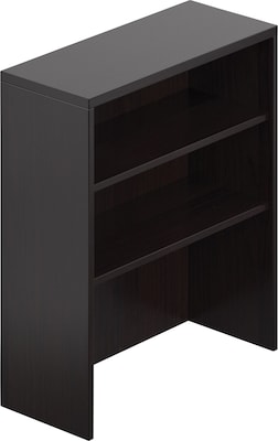 Offices To Go 36 Wide Table Top Bookcase, American Espresso, 2-Shelf, 36H