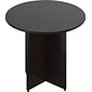 Offices to Go 36" Wide Round Table With Cross Base, American Espresso, 36" Dia (TDSL36R-AEL)