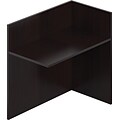 Offices To Go 42 Wide Reversible Return Shell, American Espresso, 41H x 42W x 24D