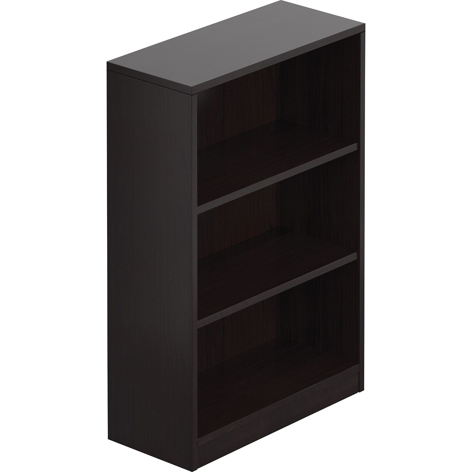 Offices To Go Superior Laminate Bookcase, American Espresso, 2-Shelf, 48H
