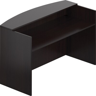 Offices to Go 71 Wide Reception Desk Shell, American Espresso (TDSL7130RDS-AEL)