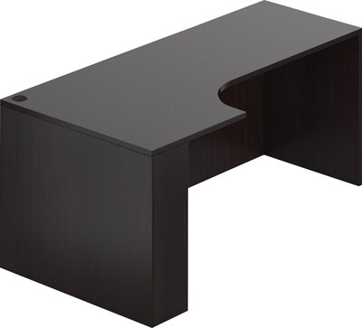 Offices To Go 71W Credenza Shell w/Left Corner Extension, American Espresso (TDSL7136CEL-AEL)