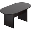 Offices To Go 71 Wide Racetrack Conference Table, American Espresso, 29 1/2H x 71W x 36D