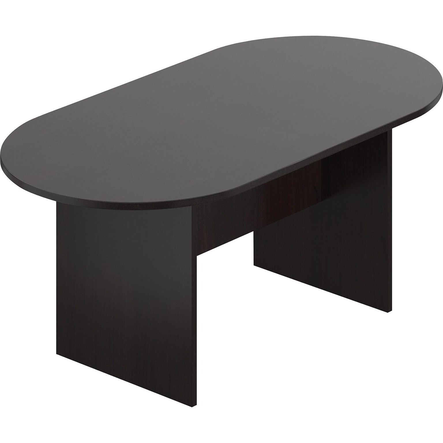 Offices To Go 71 Wide Racetrack Conference Table, American Espresso, 29 1/2H x 71W x 36D