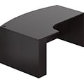 Offices To Go® 71 Wide Bow Front Desk w/L Corner Extension, American Espreso, 29.5x71x30/36/48