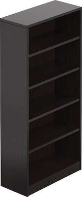 Offices to Go Superior Laminate 71H 4-Shelf Bookcase with Adjustable Shelves, American Espresso (TD