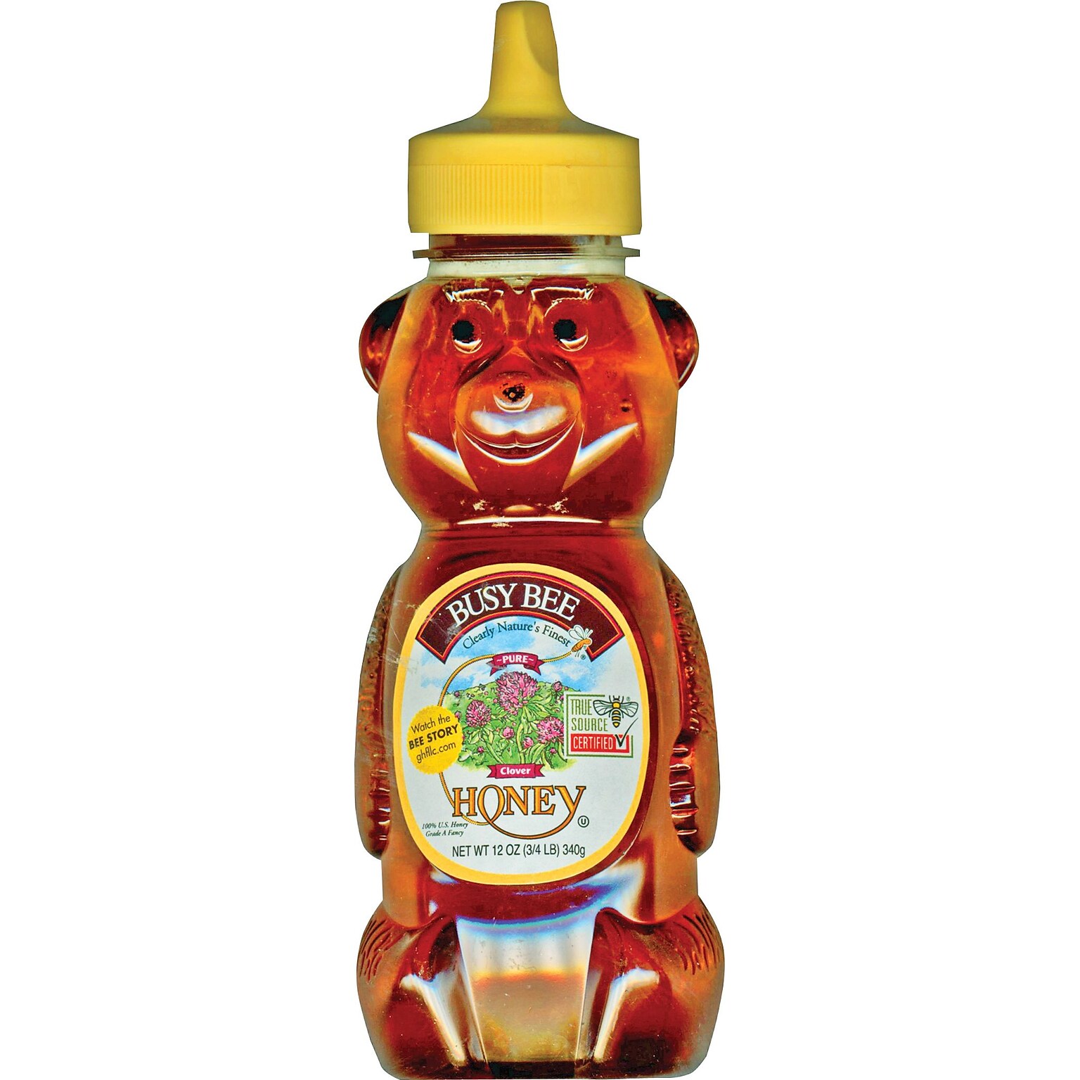 Golden Heritage Busy Bee Bear Clover Honey, 12 oz., 12/CT