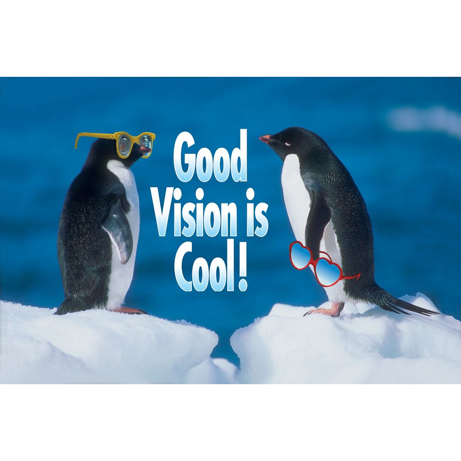 Humorous Postcards; for Laser Printer; Good Vision is Cool, 100/Pk