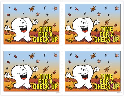 Toothguy® Postcards; for Laser Printer; Autumn Leaves, 100/Pk