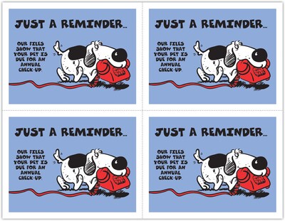 Graphic Image Laser Postcards; Dog with Phone, 100/Pk
