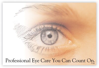 Photo Image Laser Postcards; Professional Eye Care, 100/Pk