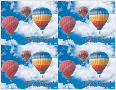 Generic Postcards; for Laser Printer; Time Flies, 100/Pk