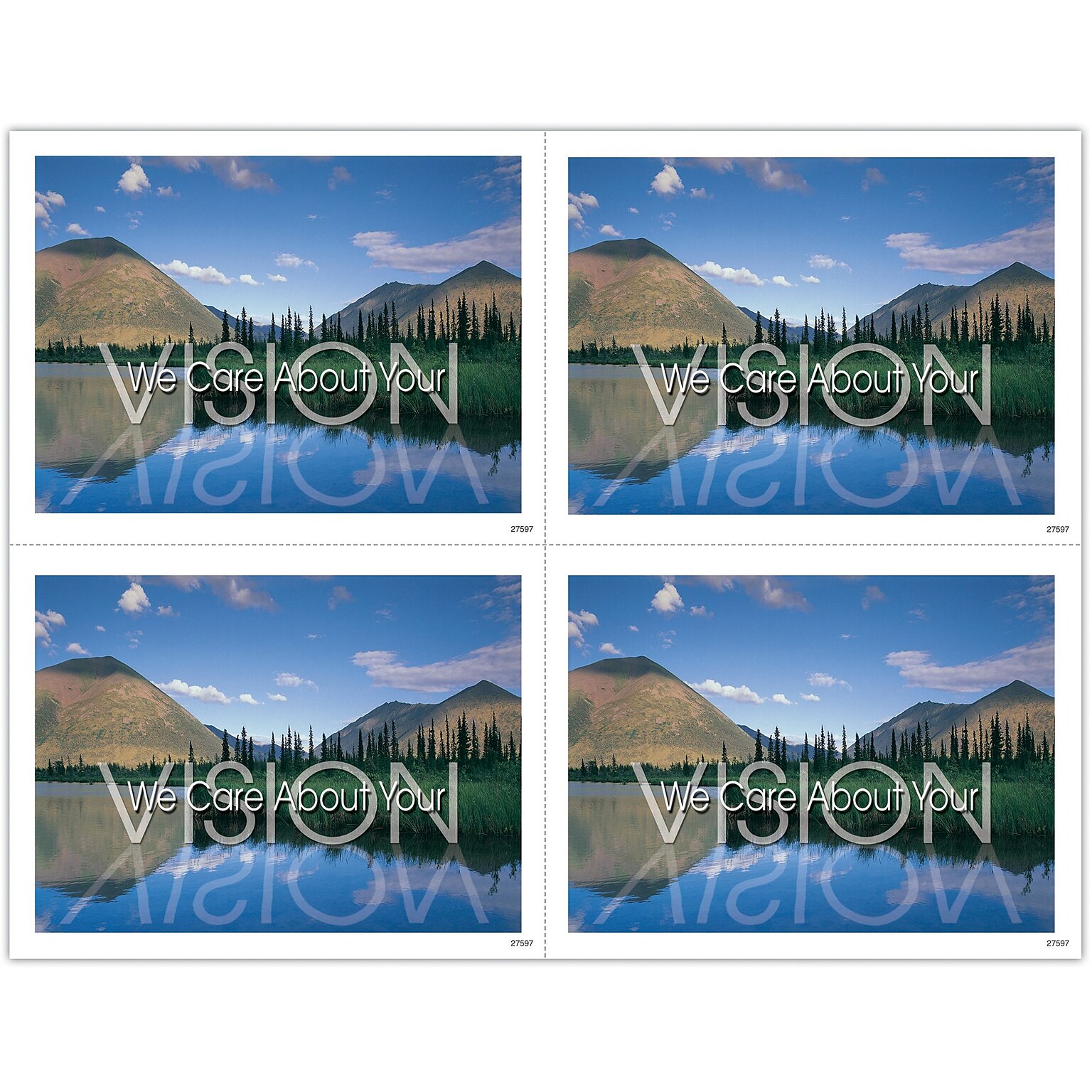 Scenic Postcards; for Laser Printer; Vision We Care About, 100/Pk