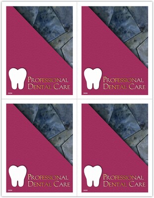 Gentle Dental Postcards; for Laser Printer; Pro Dental Care, 100/Pk