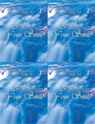 Scenic Laser Postcards, Its Time To Freshen Your Smile, 100/Pk