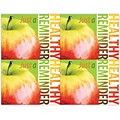 Graphic Image Postcards; for Laser Printer; Apple, Healthy Reminder, 100/Pk