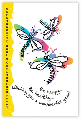 Graphic Image Postcards; for Laser Printer; Be Happy, Be Healthy, 100/Pk