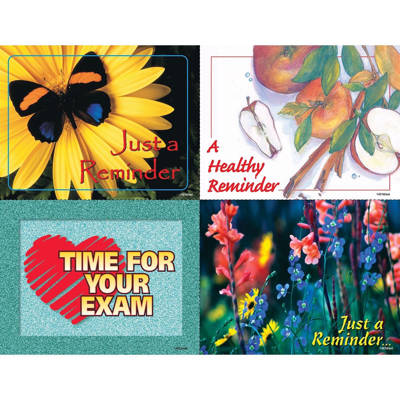 Generic Assorted Postcards; for Laser Printer; Healthy Reminder, 100/Pk