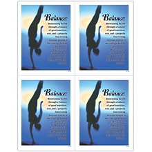 Preventive Postcards; for Laser Printer; Balance/Verse, 100/Pk