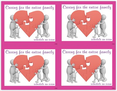 Graphic Image Postcards; for Laser Printer; Clay Guy, Heart Puzzle, 100/Pk