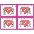 Graphic Image Postcards; for Laser Printer; Clay Guy, Heart Puzzle, 100/Pk