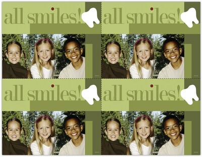 Pediatric Dentistry Postcards; for Laser Printer; All Smiles, 100/Pk