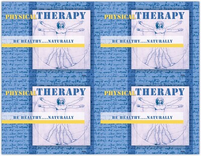 Chiropractic Postcards; for Laser Printer; Physical Therapy, 100/Pk