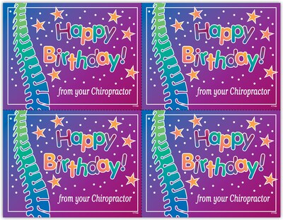 Graphic Image Postcards; for Laser Printer; Stars, Birthday, 100/Pk