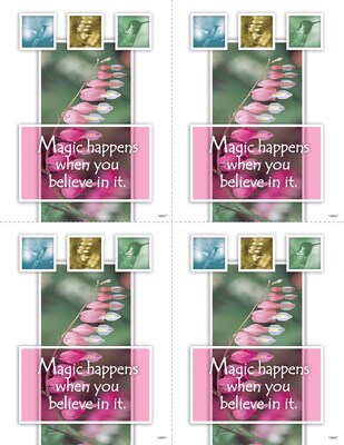 Chiropractic Laser Postcards; Botanical, 100/Pk