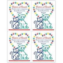 Preventive Postcards; for Laser Printer; Have a Heart, 100/Pk