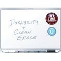 Quartet DuraMax Porcelain Dry-Erase Whiteboard, Aluminum Frame, 4 x 3 (P554AP2)