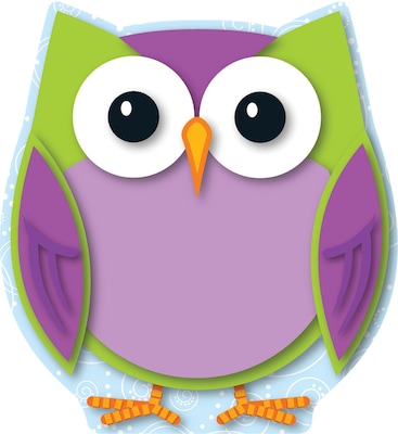Carson-Dellosa Colorful Owl, Cut-Outs