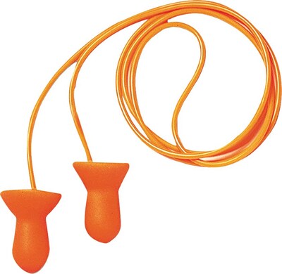 Howard Leight® Quiet® Corded Reusable Earplugs, Orange, 26 dB, 100/BX