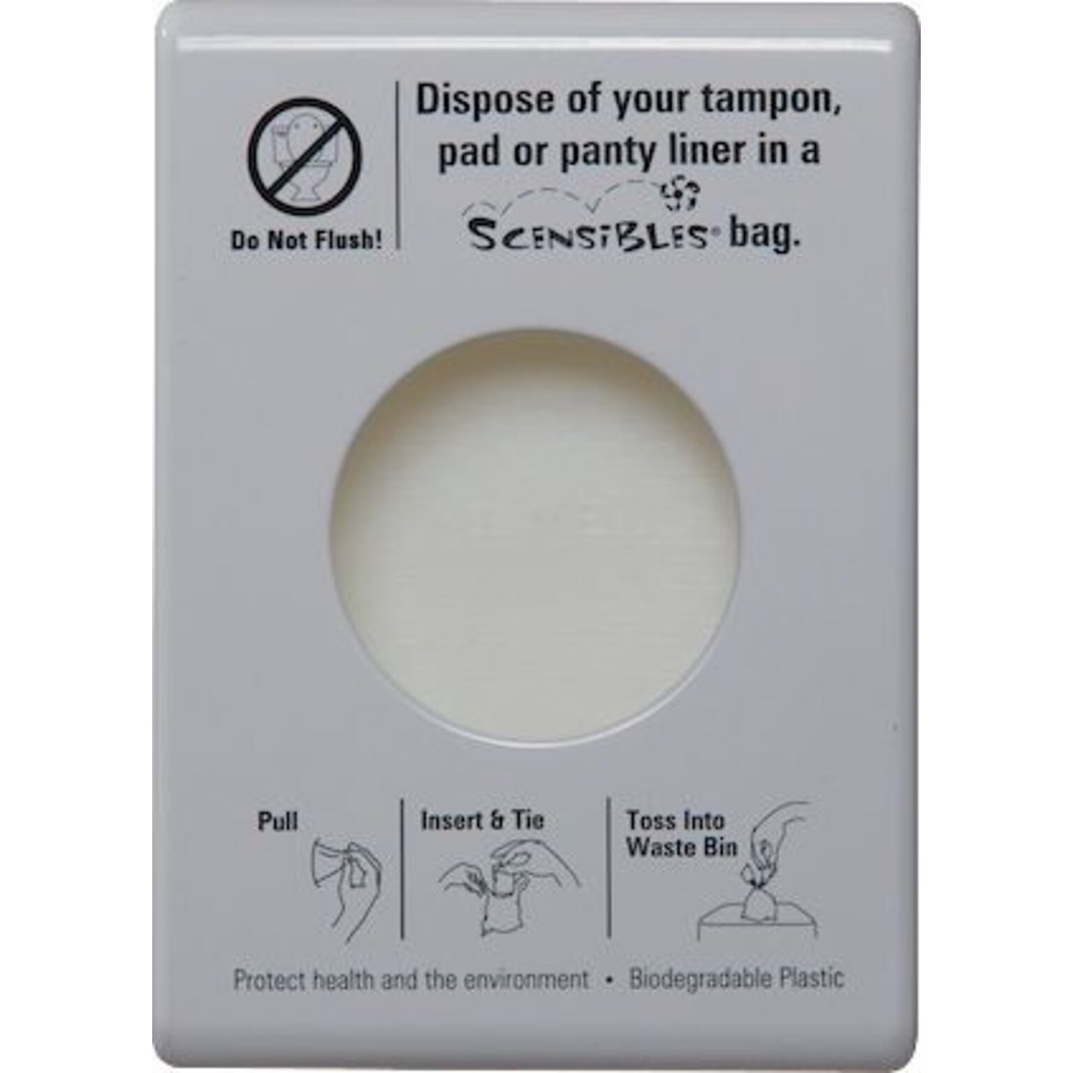 Scensibles Plastic Standard Dispenser, White (SDW)